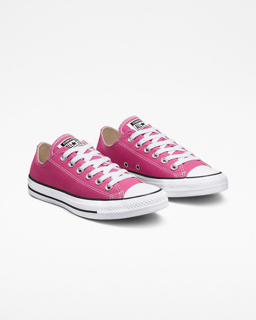 Women's Converse Chuck Taylor All Star Seasonal Color Low Top Shoes Fuchsia / White / Black | AU C0985T